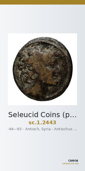 Seleucid Coins (part 2) 2443 — CANOA