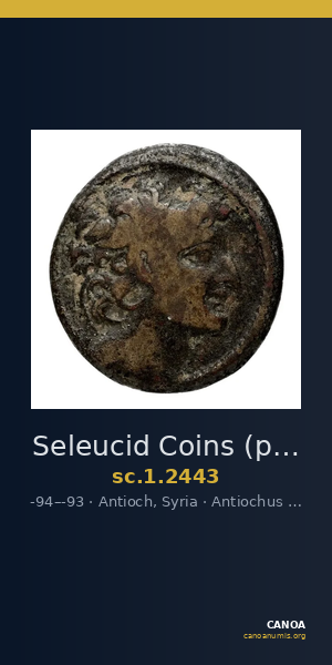 Seleucid Coins (part 2) 2443 — CANOA