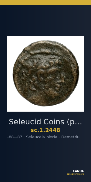 Seleucid Coins (part 2) 2448 — CANOA