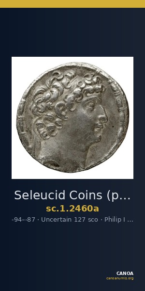 Seleucid Coins (part 2) 2460a — CANOA
