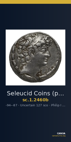 Seleucid Coins (part 2) 2460b — CANOA
