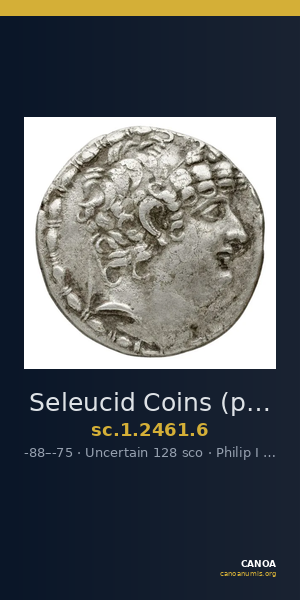 Seleucid Coins (part 2) 2461.6 — CANOA
