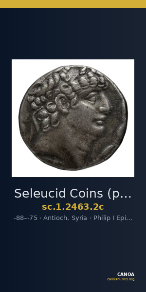 Seleucid Coins (part 2) 2463.2c — CANOA