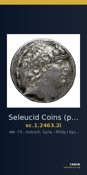 Seleucid Coins (part 2) 2463.2i — CANOA