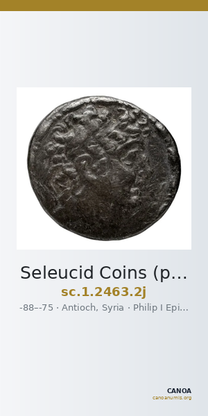 Seleucid Coins (part 2) 2463.2j — CANOA