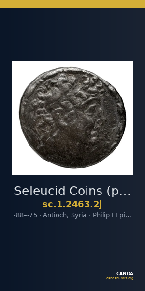 Seleucid Coins (part 2) 2463.2j — CANOA