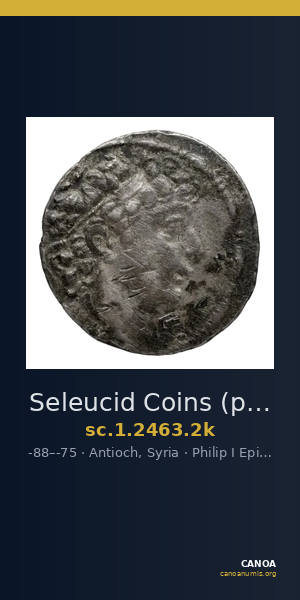 Seleucid Coins (part 2) 2463.2k — CANOA