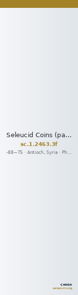 Seleucid Coins (part 2) 2463.3f — CANOA