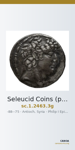 Seleucid Coins (part 2) 2463.3g — CANOA