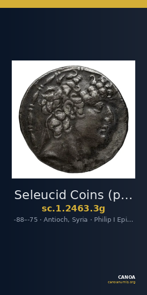 Seleucid Coins (part 2) 2463.3g — CANOA