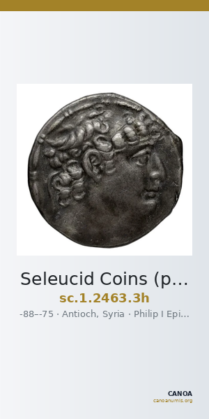 Seleucid Coins (part 2) 2463.3h — CANOA