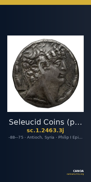 Seleucid Coins (part 2) 2463.3j — CANOA