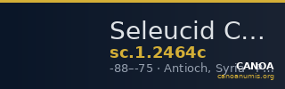 Seleucid Coins (part 2) 2464c — CANOA