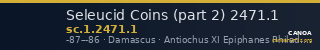 Seleucid Coins (part 2) 2471.1 — CANOA