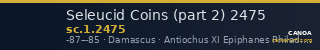 Seleucid Coins (part 2) 2475 — CANOA