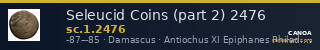 Seleucid Coins (part 2) 2476 — CANOA