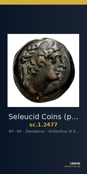 Seleucid Coins (part 2) 2477 — CANOA