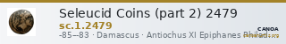 Seleucid Coins (part 2) 2479 — CANOA