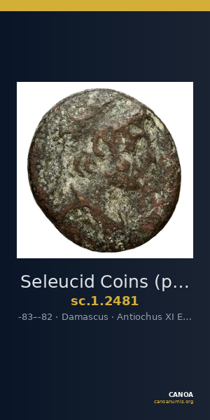 Seleucid Coins (part 2) 2481 — CANOA