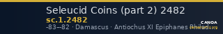 Seleucid Coins (part 2) 2482 — CANOA