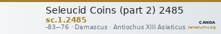 Seleucid Coins (part 2) 2485 — CANOA