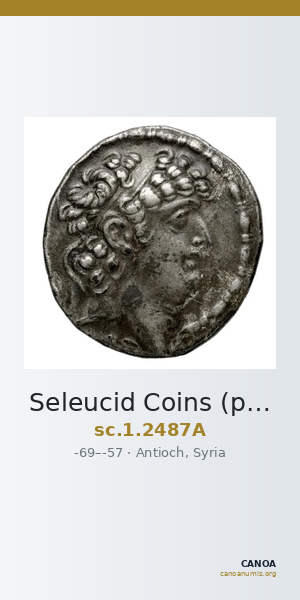 Seleucid Coins (part 2) 2487A — CANOA
