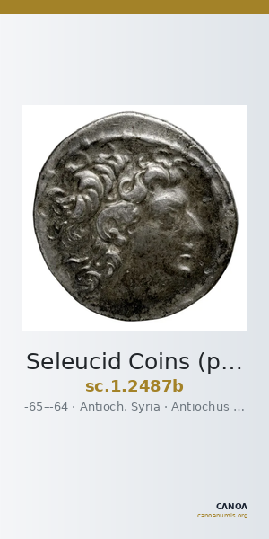 Seleucid Coins (part 2) 2487b — CANOA