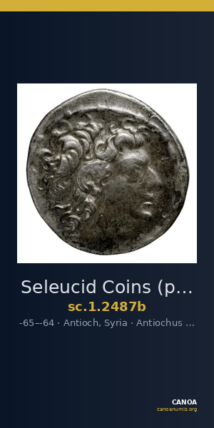 Seleucid Coins (part 2) 2487b — CANOA