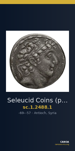 Seleucid Coins (part 2) 2488.1 — CANOA