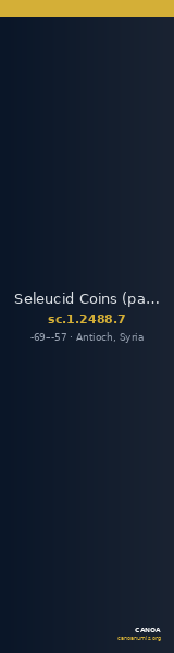 Seleucid Coins (part 2) 2488.7 — CANOA