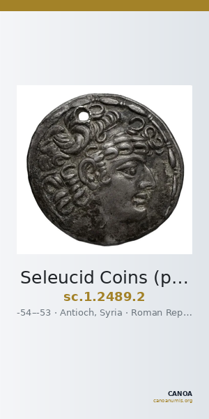 Seleucid Coins (part 2) 2489.2 — CANOA