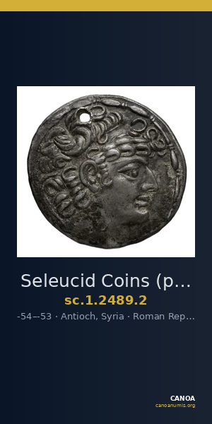 Seleucid Coins (part 2) 2489.2 — CANOA