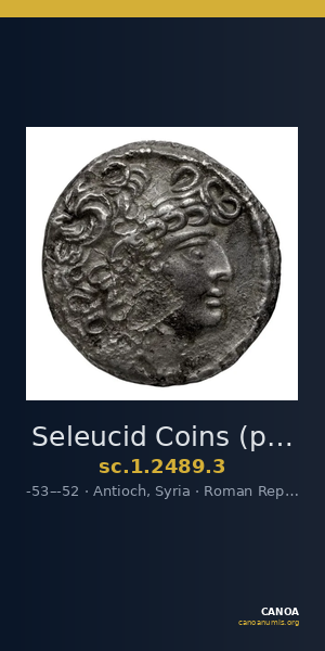 Seleucid Coins (part 2) 2489.3 — CANOA