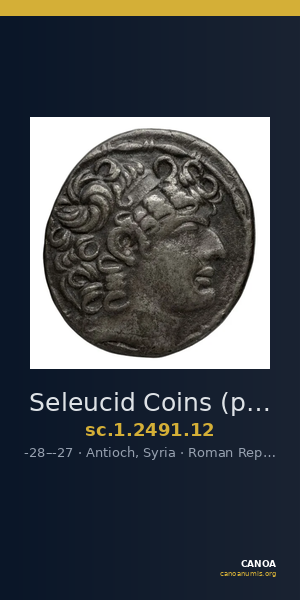 Seleucid Coins (part 2) 2491.12 — CANOA