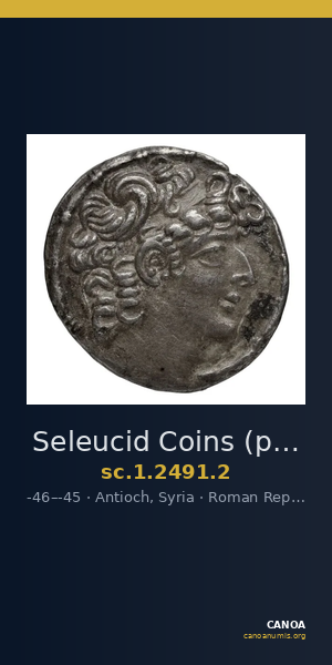 Seleucid Coins (part 2) 2491.2 — CANOA