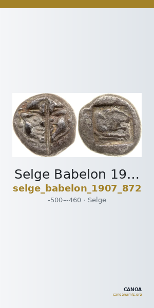 Selge Babelon 1907 872 — CANOA