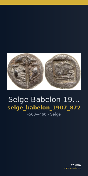 Selge Babelon 1907 872 — CANOA