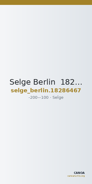 Selge Berlin  18286467 — CANOA