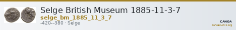 Selge British Museum 1885-11-3-7 — CANOA