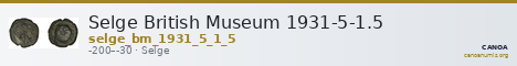 Selge British Museum 1931-5-1.5 — CANOA