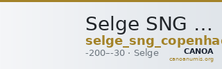 Selge SNG Copenhagen Selge 256 — CANOA