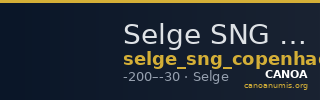 Selge SNG Copenhagen Selge 256 — CANOA