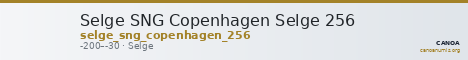 Selge SNG Copenhagen Selge 256 — CANOA