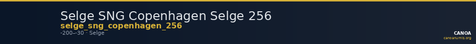Selge SNG Copenhagen Selge 256 — CANOA