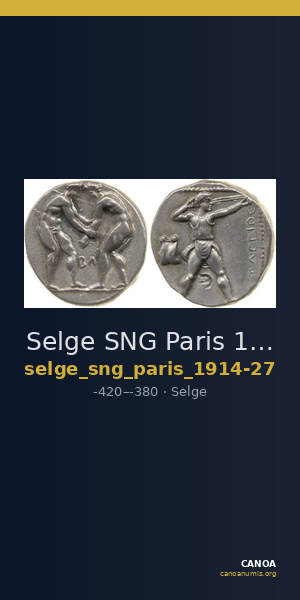 Selge SNG Paris 1914-27 — CANOA