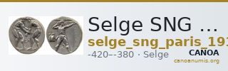 Selge SNG Paris 1914-27 — CANOA