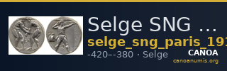 Selge SNG Paris 1914-27 — CANOA