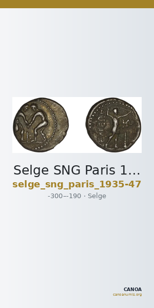 Selge SNG Paris 1935-7 — CANOA
