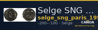 Selge SNG Paris 1958-9 — CANOA
