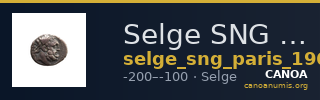 Selge SNG Paris 1960-2 — CANOA